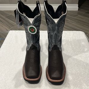 Laredo Mens Bisbee Square Toe Casual Boots Mid Calf - Blue, Brown Size-8.5 D